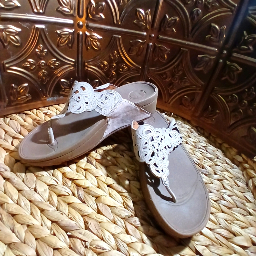 Elegant Women's Sandals with White Accents